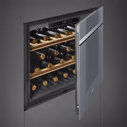 Smeg CVI121S3 wine cooler Compressor wine cooler Built-in Silver 21 bottle(s)