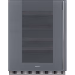 Smeg CVI138LS3, Compressor wine cooler, Built-in, 38 bottle(s), 40 W, G, Silver