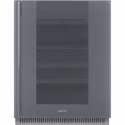 Smeg Linea Wine Cooler CVI138RS3 Silver, Compressor wine cooler, Built-in, 38 bottle(s), 40 W, G, Silver