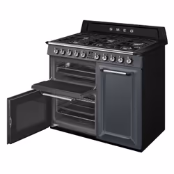 Smeg TR103GR Cooker dual fuel gas hob Grey - Additional view 4