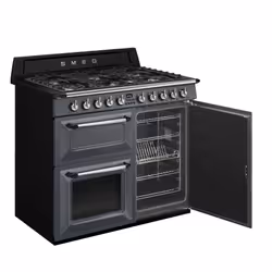 Smeg TR103GR Cooker dual fuel gas hob Grey - Additional view 6