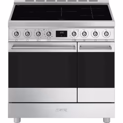 Smeg Symphony Classic Cooker C92IPX2 Stainless steel, Range cooker, Stainless steel, Rotary, Stainless steel, Stainless steel ...