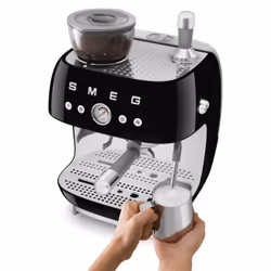 Smeg 50's Style Espresso Coffee Machine EGF03BLEU Black - Additional view 5