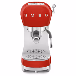 Smeg ECF02RDUK, Espresso machine, 1.1 L, Ground coffee, 1350 W, Red