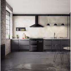 Smeg Concert CX93GMBL cooker Freestanding cooker Electric Gas Black - Additional view 5