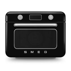 Smeg COF01BLUK steam oven Small Black, Stainless steel Buttons, Rotary