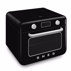 Smeg COF01BLUK steam oven Small Black, Stainless steel Buttons, Rotary