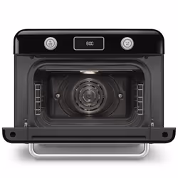 Smeg COF01BLUK steam oven Small Black, Stainless steel Buttons, Rotary