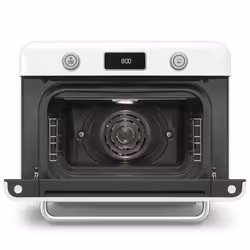 Smeg COF01WHUK steam oven Small Black, Stainless steel Buttons, Rotary - Additional view 3