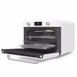 Smeg COF01WHUK steam oven Small Black, Stainless steel Buttons, Rotary - Additional view 4
