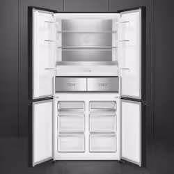 Smeg FQI60KD side-by-side refrigerator Freestanding 522 L D Black