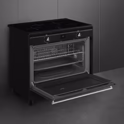 Smeg Concert CX91IMBL cooker Range cooker Electric Zone induction hob Black