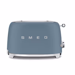 Smeg TSF01SBMUK, 2 slice(s), Blue, Steel, Buttons, Rotary, 950 W, 220-240 V