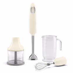 Smeg HBF03CRUK, Immersion blender, 1.5 m, 700 W, Black, Stainless steel