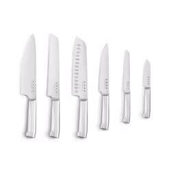 Smeg KBSF02CR knife block Slot knife block Plastic, Stainless steel, Wood Chrome, Cream, Wood - Additional view 4