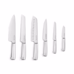 Smeg KBSF02BL knife block Slot knife block Plastic, Stainless steel, Wood Black, Chrome, Wood - Additional view 4