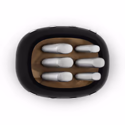 Smeg KBSF02BL knife block Slot knife block Plastic, Stainless steel, Wood Black, Chrome, Wood - Additional view 6