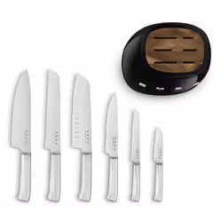 Smeg KBSF02BL knife block Slot knife block Plastic, Stainless steel, Wood Black, Chrome, Wood - Additional view 7