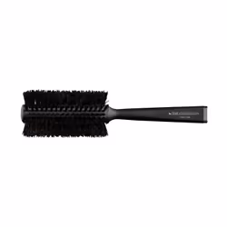 Diego dalla Palma Wooden Brush M - Diameter 22, Adult, Round hairbrush, Black, Monochromatic, Wood, Boar hair