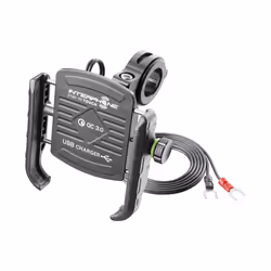 Interphone CRAB - SUPPORT WITH USB CHARGING, Mobile phone/Smartphone, Passive holder, Motorcycle, Black