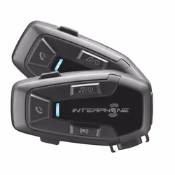 Interphone U-COM 7R DOUBLE PACKAGE, 1000 m, A2DP, AVRCP, HFP, Black, 2 pc(s), USB Type-A to USB Type-C