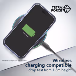 Cellularline Tetra Force Strong Guard - iPhone 15 Ultra-protective, anti-shock flexible case with integrated Microban® antibacterial technology - Additional view 3