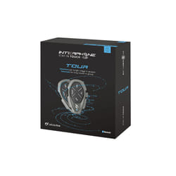 Interphone Tour HD Twin Pack Bluetooth Intercom System Black
