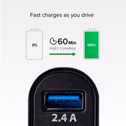 SBS TECR2USB24AFAST mobile device charger Universal Black Cigar lighter Auto - Additional view 3