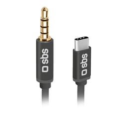 SBS TECABLE35TYCK audio cable 1 m 3.5mm USB Type-C Black