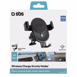 SBS TESUPWIR10CLIPSTG holder Active holder Mobile phone/Smartphone Black