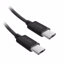 SBS TECABLETISSUETCCB, 1.5 m, USB C, USB C, USB 2.0, 0.48 Gbit/s, Black