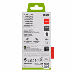 SBS TECABLETISSUETCCB USB cable USB 2.0 1.5 m USB C Black