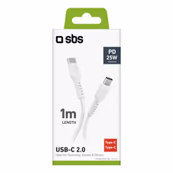 SBS TECABLETCC10W USB cable USB 2.0 1 m USB C White
