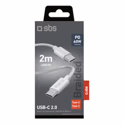 SBS TECABLETISSUE2G USB cable 2 m USB C Grey