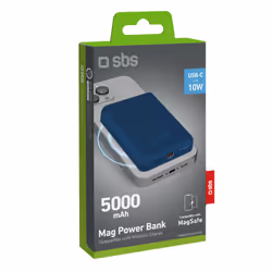 SBS TEBB5000MAG1CB power bank 5000 mAh Wireless charging Blue