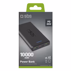 SBS TTBB10000FASTPD2 power bank 10000 mAh Black