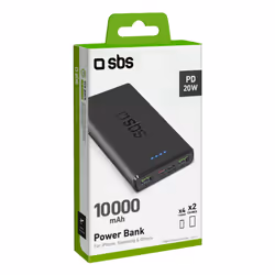 SBS TTBB10000FASTPD2 power bank 10000 mAh Black