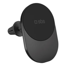 SBS TESUPPVENTWIRQI215W mobile device charger Smartphone Black USB Wireless charging Auto