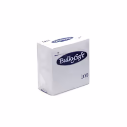 100 PCS BULKY SOFT White Paper Napkins 24CM X 24CM TISSUES Restaurant Catering 2-PLY (1)