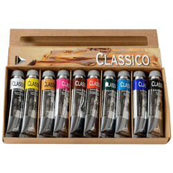 Maimeri Classico Fine Art Oil Paint Set  10 x 20ml Assorted Colours  Ideal for Professional Artists