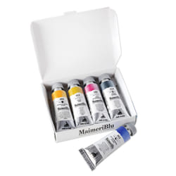 MaimeriBlu 12ml Introductory Single-Pigment Watercolor Paint Set - 5-Piece Professional Watercolor Paint Set - Watercolor Tubes for Artists - Lightfas