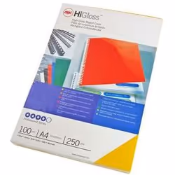 GBC HiGloss Binding Covers 250gsm Red (100) - Additional view 2