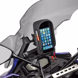 GIVI I-Phone 6/Samsung Galaxy A5 smartphone case with sun protection and mirror holder