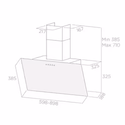 Elica Shire BK/A/60 Wall-mounted Black