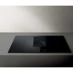Elica NIKOLATESLA PRIME BL/A/83 Black Built-in 83 cm Zone induction hob 4 zone(s) Built-in hood
