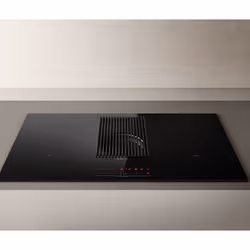 Elica NIKOLATESLA PRIME BL/A/83 Black Built-in 83 cm Zone induction hob 4 zone(s) Built-in hood
