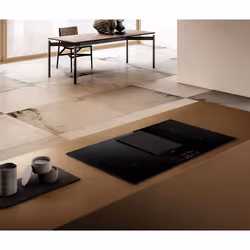 Elica NIKOLATESLA PRIME BL/A/83 Black Built-in 83 cm Zone induction hob 4 zone(s) Built-in hood