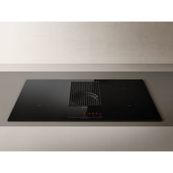 Elica NIKOLATESLA PRIME BL/F/83 Black Built-in 83 cm Zone induction hob 4 zone(s) Built-in hood
