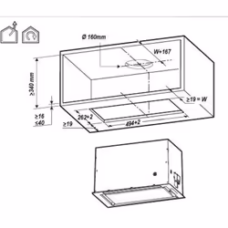 Elica LANE IX/A/52 Built-in Stainless steel 550 m³/h - Additional view 5