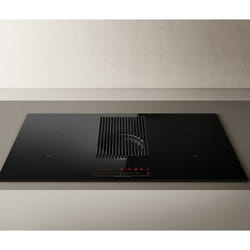 Elica NikolaTesla Prime S Black Built-in 83 cm Zone induction hob 4 zone(s) Built-in hood